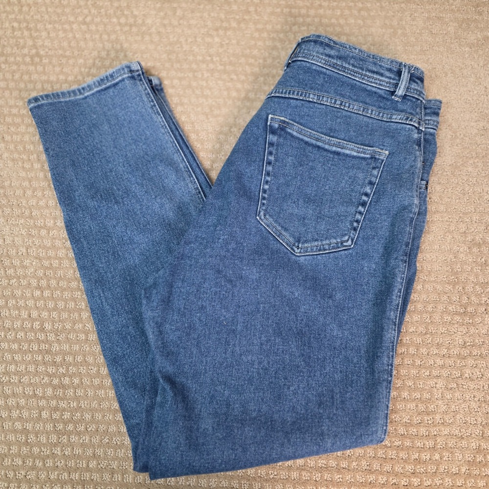 Vintage Bill Blass Mom Jeans 14 Relaxed Tapered Leg Stretch Denim, GUC